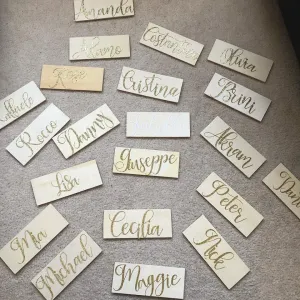 Wood Plank Name Seat Placements