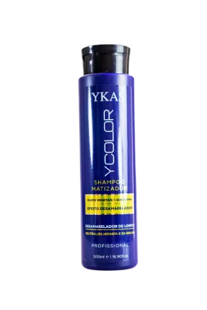 Ycolor Tinting Shampoo Keratin Vegetable Oil Anti Yellow Treatment 500ml - Ykas